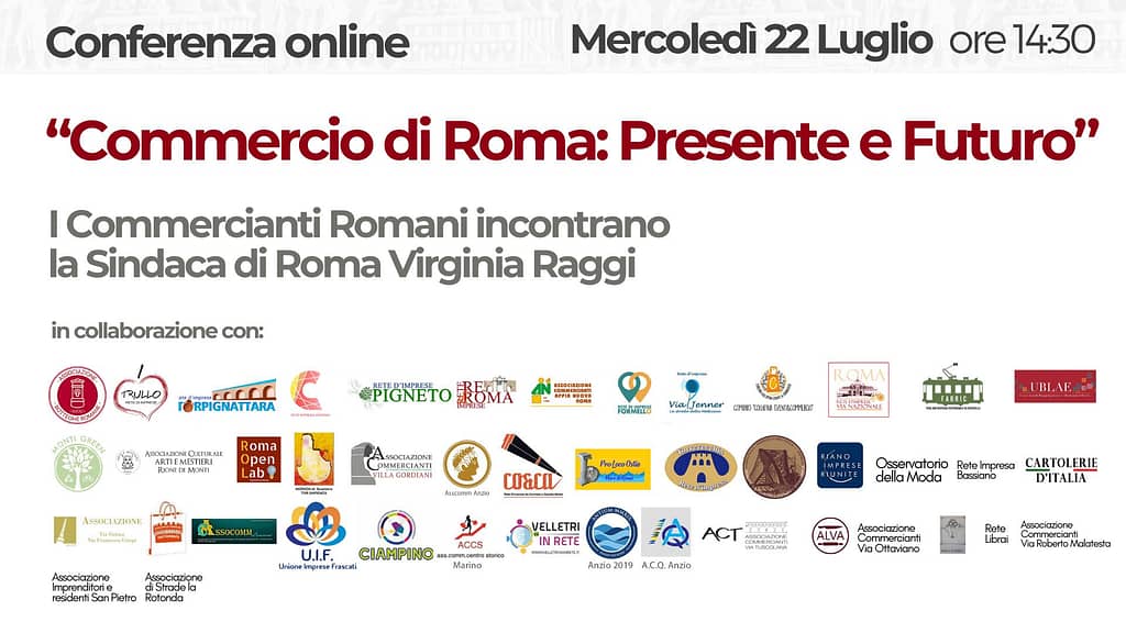 “Commercio di Roma: Presente e Futuro”- Mercoledì 22 Luglio ore 14.30