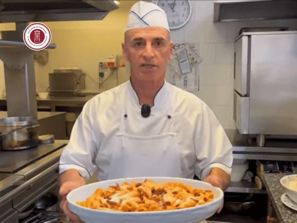 Rigatoni all'amatriciana la ricetta di Checco al 13