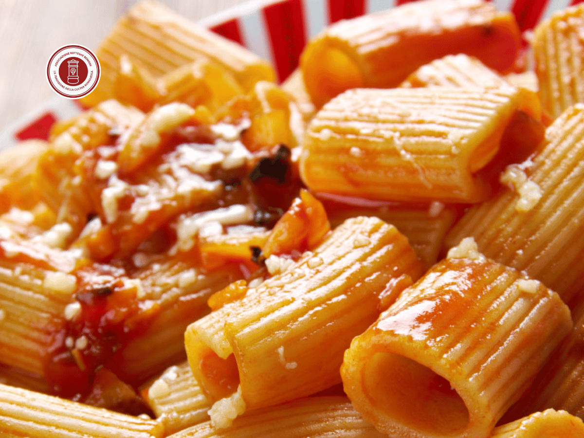 ricetta rigatoni con la pagliata